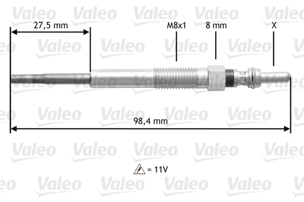 VALEO Izzítógyertya 345175_VALEO