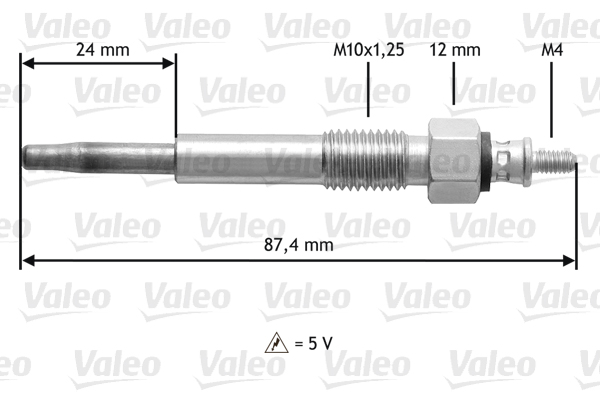 VALEO Izzítógyertya 345176_VALEO