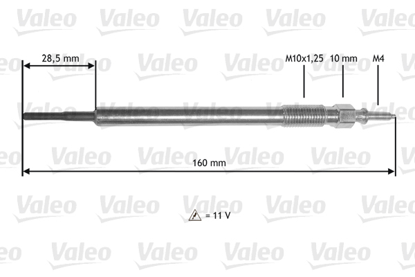 VALEO Izzítógyertya 345177_VALEO