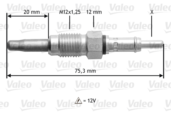 VALEO Izzítógyertya 345181_VALEO