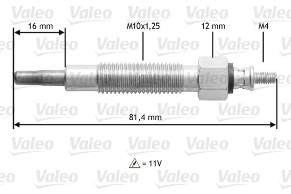 VALEO Izzítógyertya 345186_VALEO