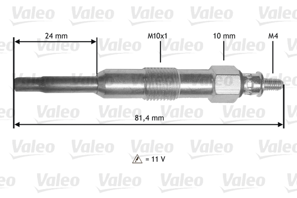 VALEO Izzítógyertya 345189_VALEO