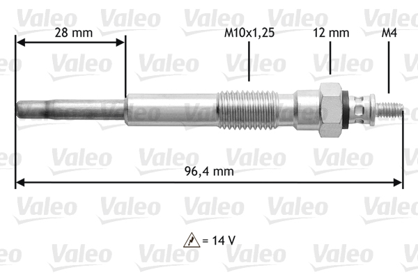 VALEO Izzítógyertya 345193_VALEO