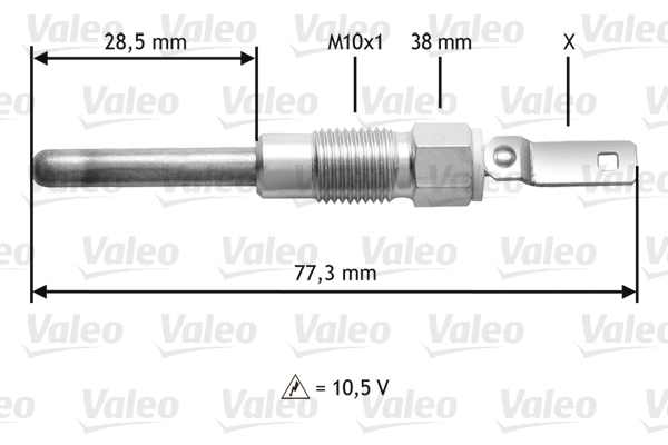 VALEO Izzítógyertya 345197_VALEO