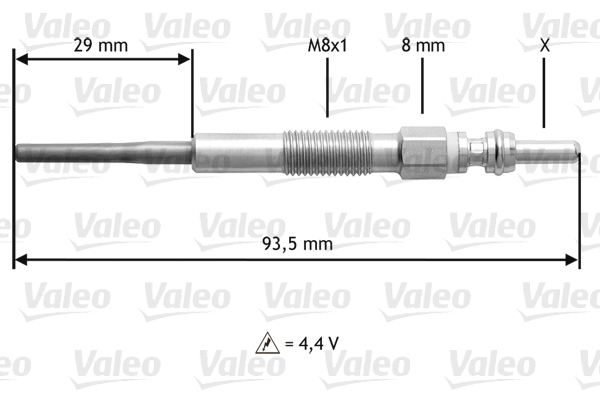 VALEO Izzítógyertya 345206_VALEO