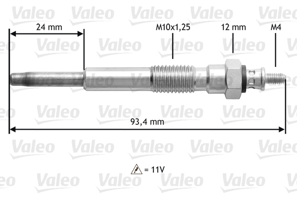 VALEO Izzítógyertya 345207_VALEO