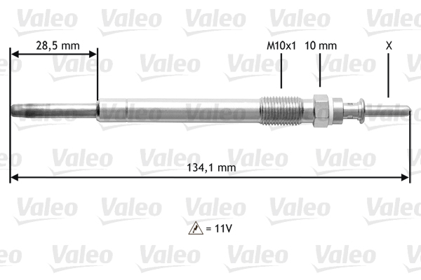 VALEO Izzítógyertya 345208_VALEO