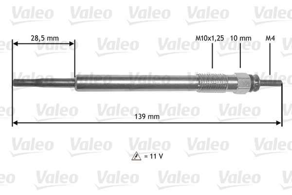 VALEO Izzítógyertya 345211_VALEO