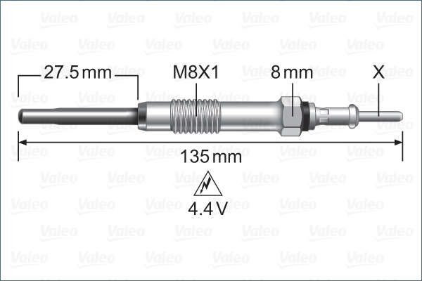 VALEO Izzítógyertya 345222_VALEO