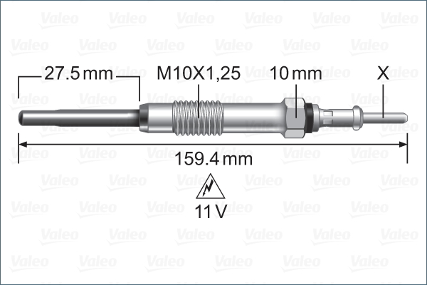 VALEO Izzítógyertya 345231_VALEO