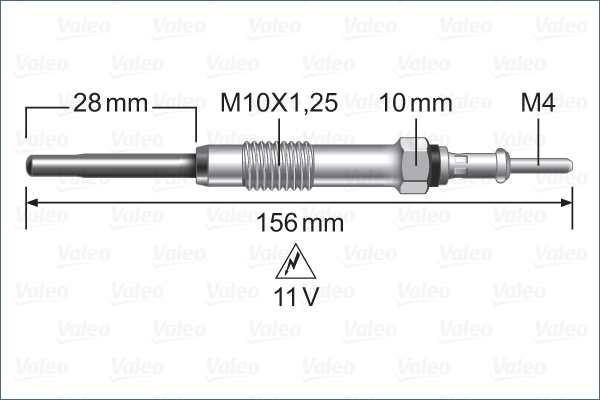 VALEO Izzítógyertya 345236_VALEO