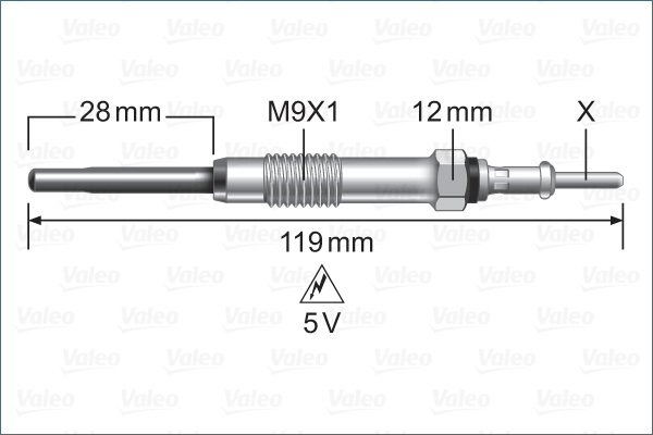 VALEO Izzítógyertya 345248_VALEO