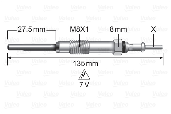 VALEO Izzítógyertya 345251_VALEO