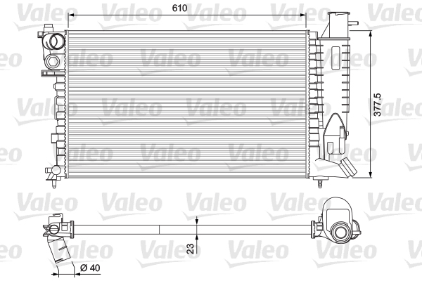 VALEO Vízhűtő 231010_VALEO