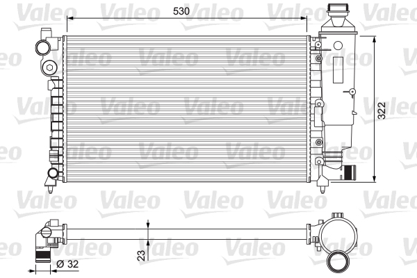 VALEO Vízhűtő 231526_VALEO