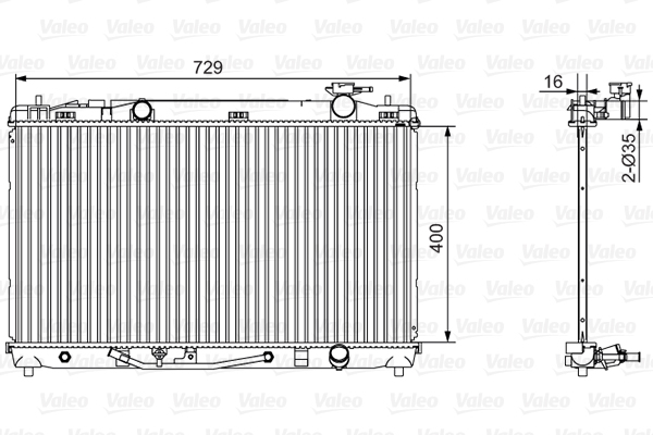 VALEO Vízhűtő 701526_VALEO