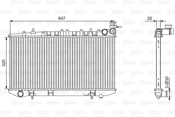 VALEO Vízhűtő 701529_VALEO