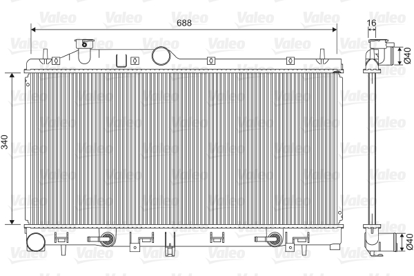 VALEO Vízhűtő 701554_VALEO