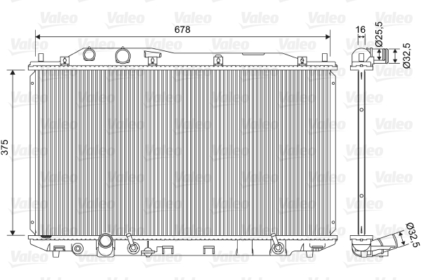 VALEO Vízhűtő 701570_VALEO