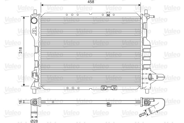 VALEO Vízhűtő 701598_VALEO