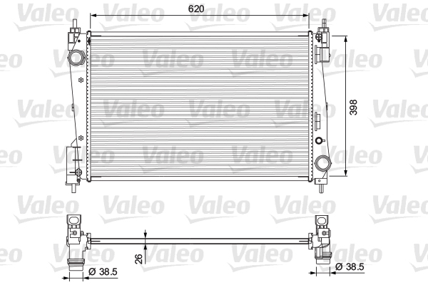 VALEO Vízhűtő 701717_VALEO