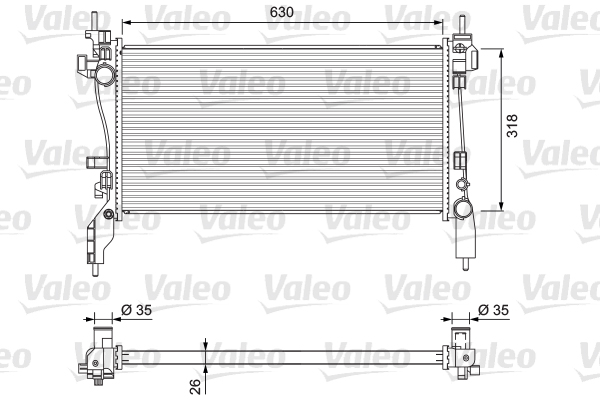 VALEO Vízhűtő 701718_VALEO