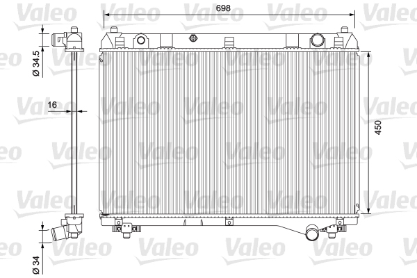 VALEO Vízhűtő 701722_VALEO