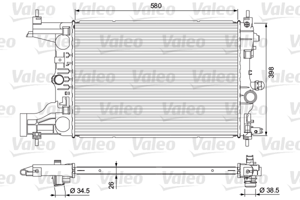 VALEO Vízhűtő 701723_VALEO