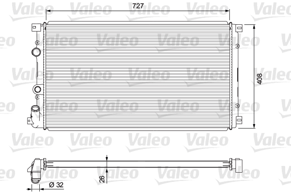 VALEO Vízhűtő 701725_VALEO