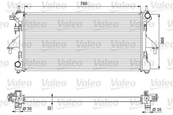 VALEO Vízhűtő 701727_VALEO