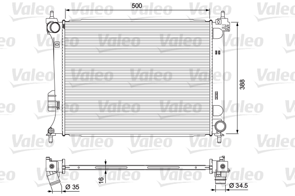 VALEO Vízhűtő 701729_VALEO