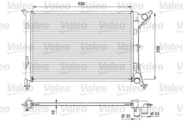 VALEO Vízhűtő 701730_VALEO