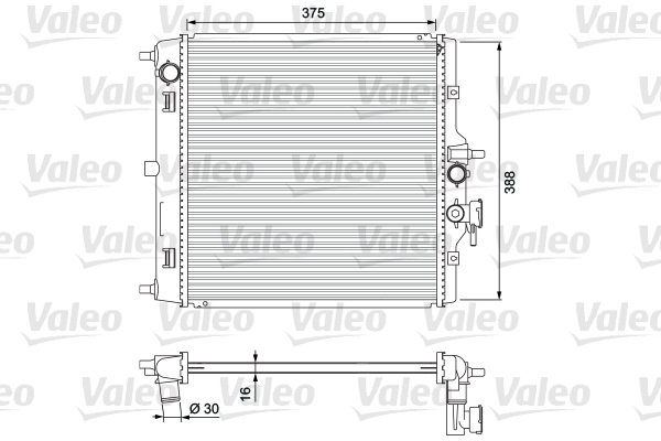 VALEO Vízhűtő 701732_VALEO