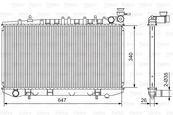 VALEO Vízhűtő 731090_VALEO