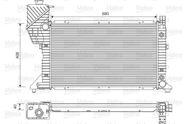 VALEO Vízhűtő 732472_VALEO