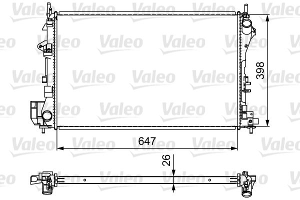 VALEO Vízhűtő 732877_VALEO