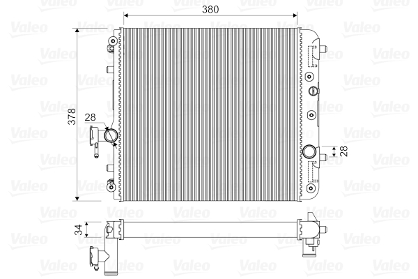 VALEO Vízhűtő 734171_VALEO