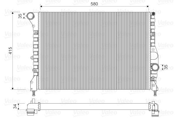 VALEO Vízhűtő 734733_VALEO
