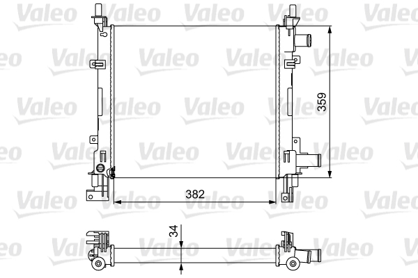 VALEO Vízhűtő 734772_VALEO