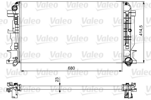 VALEO Vízhűtő 734926_VALEO