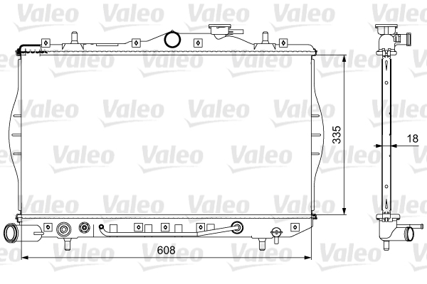 VALEO Vízhűtő 734956_VALEO