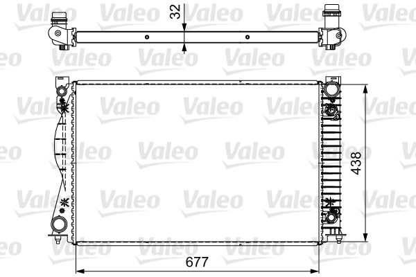 VALEO Vízhűtő 735032_VALEO