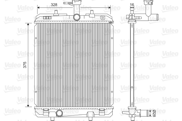 VALEO Vízhűtő 735069_VALEO
