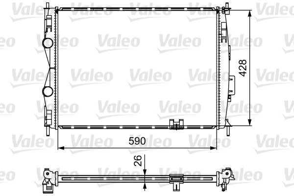 VALEO Vízhűtő 735116_VALEO