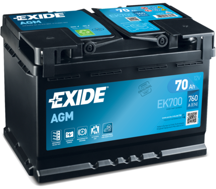 EXIDE AGM Akkumulátor, szgk EK700