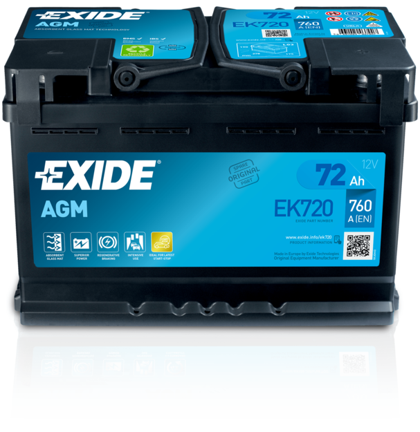 EXIDE Akkumulátor indító EK720