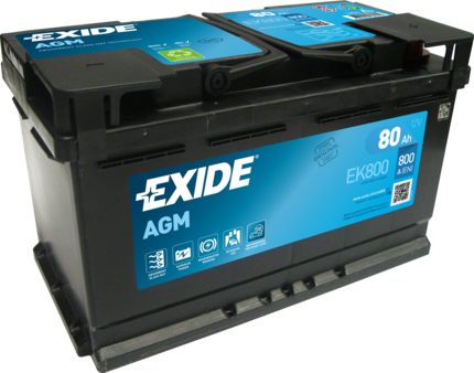 EXIDE AGM Akkumulátor, Start & Stop EK800