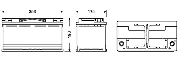 EXIDE AGM Akkumulátor, Start & Stop EK920