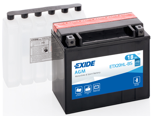 EXIDE Akkumulátor, szgk ETX20HL-BS