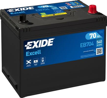 EXIDE EXCELL Akkumulátor, szgk EB704